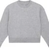 Cropped Sweatshirt Aus Bio-Baumwolle - Heather Grey