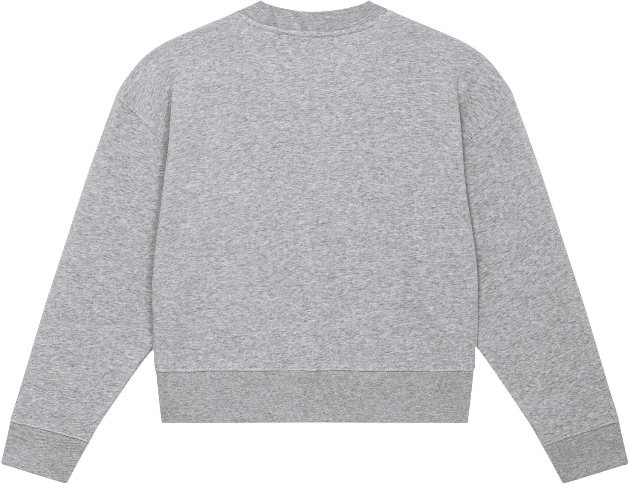 Cropped Sweatshirt Aus Bio-Baumwolle - Heather Grey 2 Cropped Sweatshirt Aus Bio-Baumwolle - Heather Grey – Bild 2