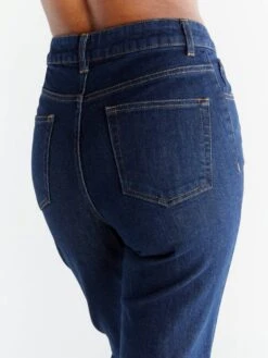 Regular Fit Jeans Aus Bio-Baumwolle - Dark Slate Blue -MELA Geschaft WL1009 215 evermind jeans 5 pocket stil nachhaltiges material detail back 1280x1280
