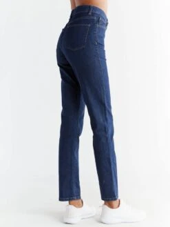 Regular Fit Jeans Aus Bio-Baumwolle - Dark Slate Blue -MELA Geschaft WL1009 215 high waist jeans ohne nieten und patches back 1280x1280