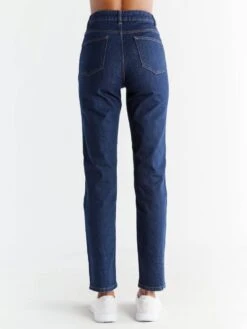 Regular Fit Jeans Aus Bio-Baumwolle - Dark Slate Blue -MELA Geschaft WL1009 215 oeko jeans schadstoffarme produktion back 1280x1280