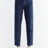 Mom Fit Jeans Aus Bio-Baumwolle - Dark Slate Blue