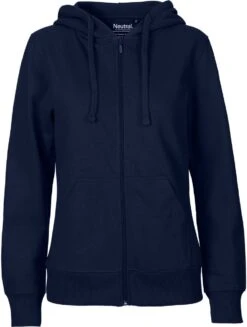Neutral Zip-Up Hoodie Aus Fairtrade Bio-Baumwolle - Navy
