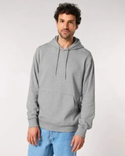 Iconic Hoodie Aus Bio-Baumwolle - Heather Grey -MELA Geschaft basic hoodie grau meliert herren maenner heather grey cruiser gots zertifizierte biobaumwolle U177 250 1280x1280