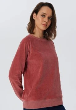 Nicki Cord Damen Sweatshirt Aus Bio-Baumwolle - Dunkel Mauve 9 Nicki Cord Damen Sweatshirt Aus Bio-Baumwolle - Dunkel Mauve -MELA Geschaft bequemer Nicki Cord Sweater 1278 072 1280x1280