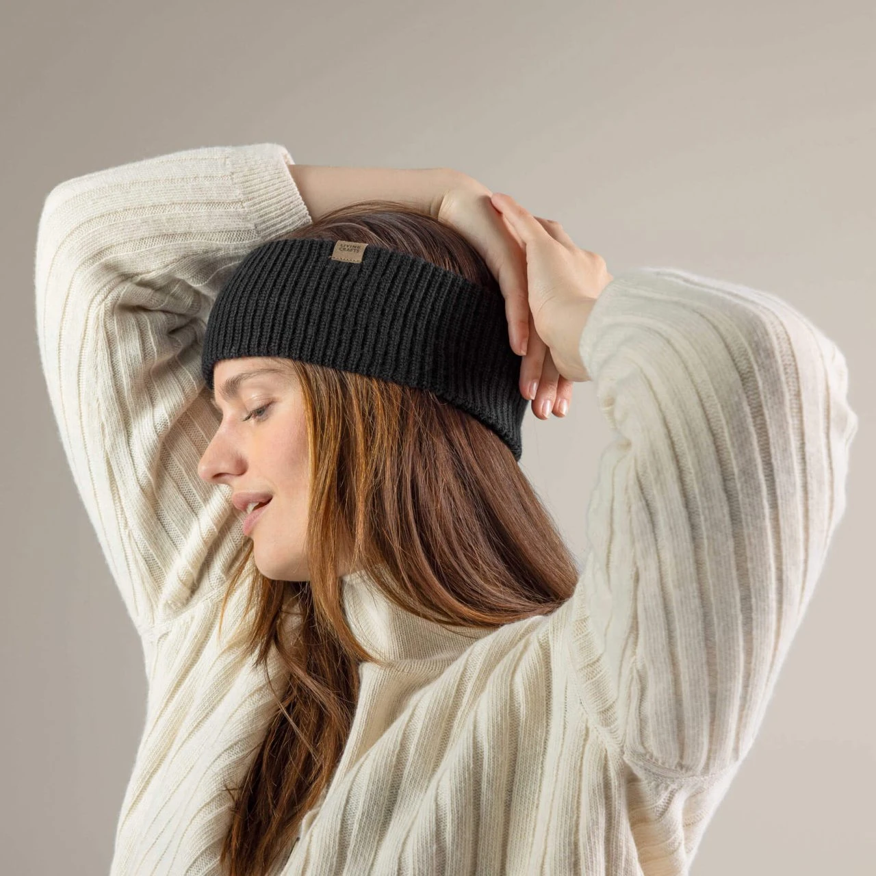 Strickjacke Aus Bio-Baumwolle Und Bio-Wolle - Cream 4 Strickjacke Aus Bio-Baumwolle Und Bio-Wolle - Cream – Bild 4