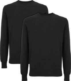 Unisex Sweatshirt Aus Biobaumwolle - 2er-Pack - Black