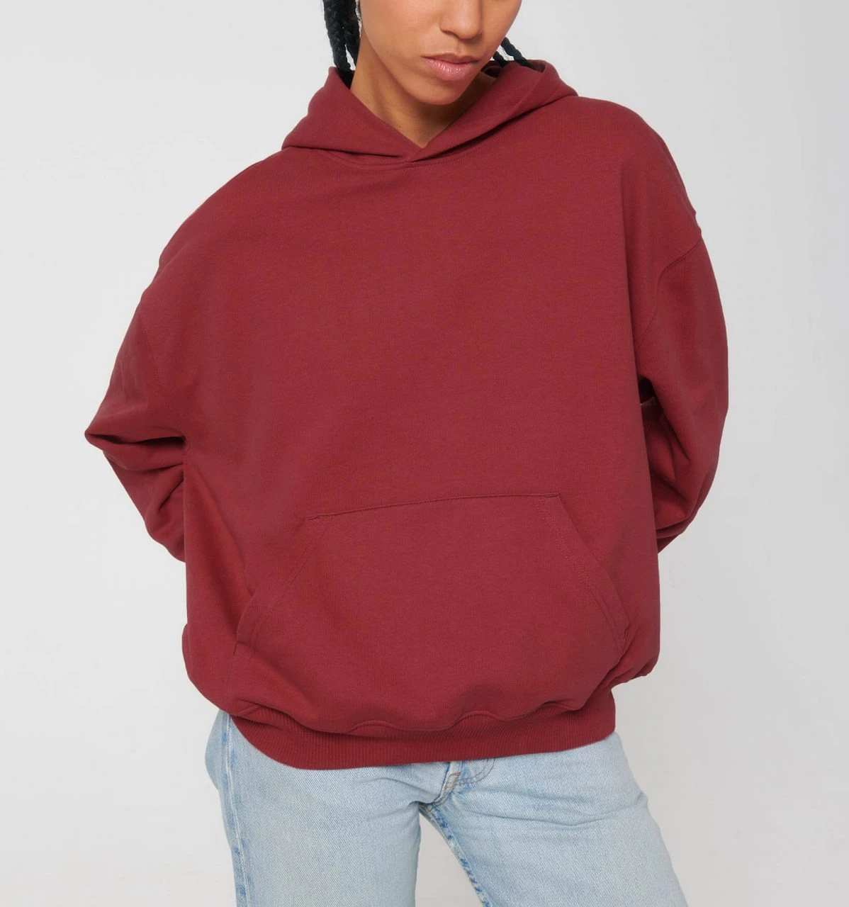 Oversized Unisex Heavy Hoodie Aus Bio-Baumwolle - Red Earth 4 Oversized Unisex Heavy Hoodie Aus Bio-Baumwolle - Red Earth – Bild 4