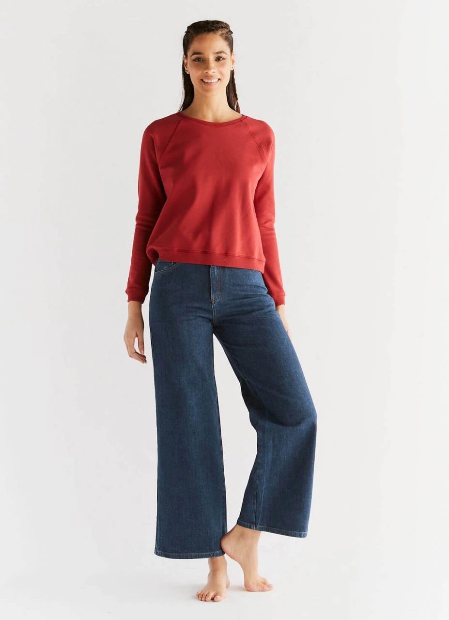 Wide Leg Jeans Aus Bio-Baumwolle - Lapis Blue 6 Wide Leg Jeans Aus Bio-Baumwolle - Lapis Blue – Bild 6