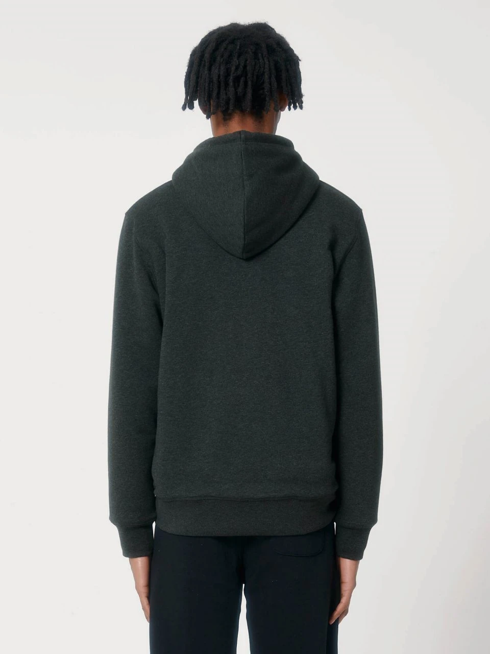 Gefütterte Unisex Kapuzenjacke Aus Bio-Baumwolle - Dark Heather Grey 10 Gefütterte Unisex Kapuzenjacke Aus Bio-Baumwolle - Dark Heather Grey – Bild 10