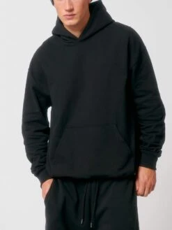 Oversized Unisex Heavy Hoodie Aus Bio-Baumwolle - Black -MELA Geschaft fair trade kapuzenpulli schwerer stoff U797 002 1280x1280