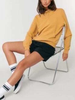 Vintage Terry Hoodie Aus Bio-Baumwolle - G. Dyed Gold Ochre 17 Vintage Terry Hoodie Aus Bio-Baumwolle - G. Dyed Gold Ochre -MELA Geschaft garment dyed Hoodie Bio Baumwolle U040 141 1280x1280