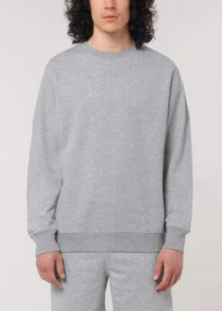 Terry Sweatshirt Aus Bio-Baumwolle - Heather Grey -MELA Geschaft grau meliert Bio Sweatshirt U799 250 1280x1280