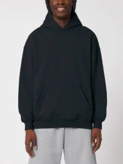 Oversized Unisex Heavy Hoodie Aus Bio-Baumwolle - Black -MELA Geschaft heavy weight hoodie organic U797 002 1280x1280
