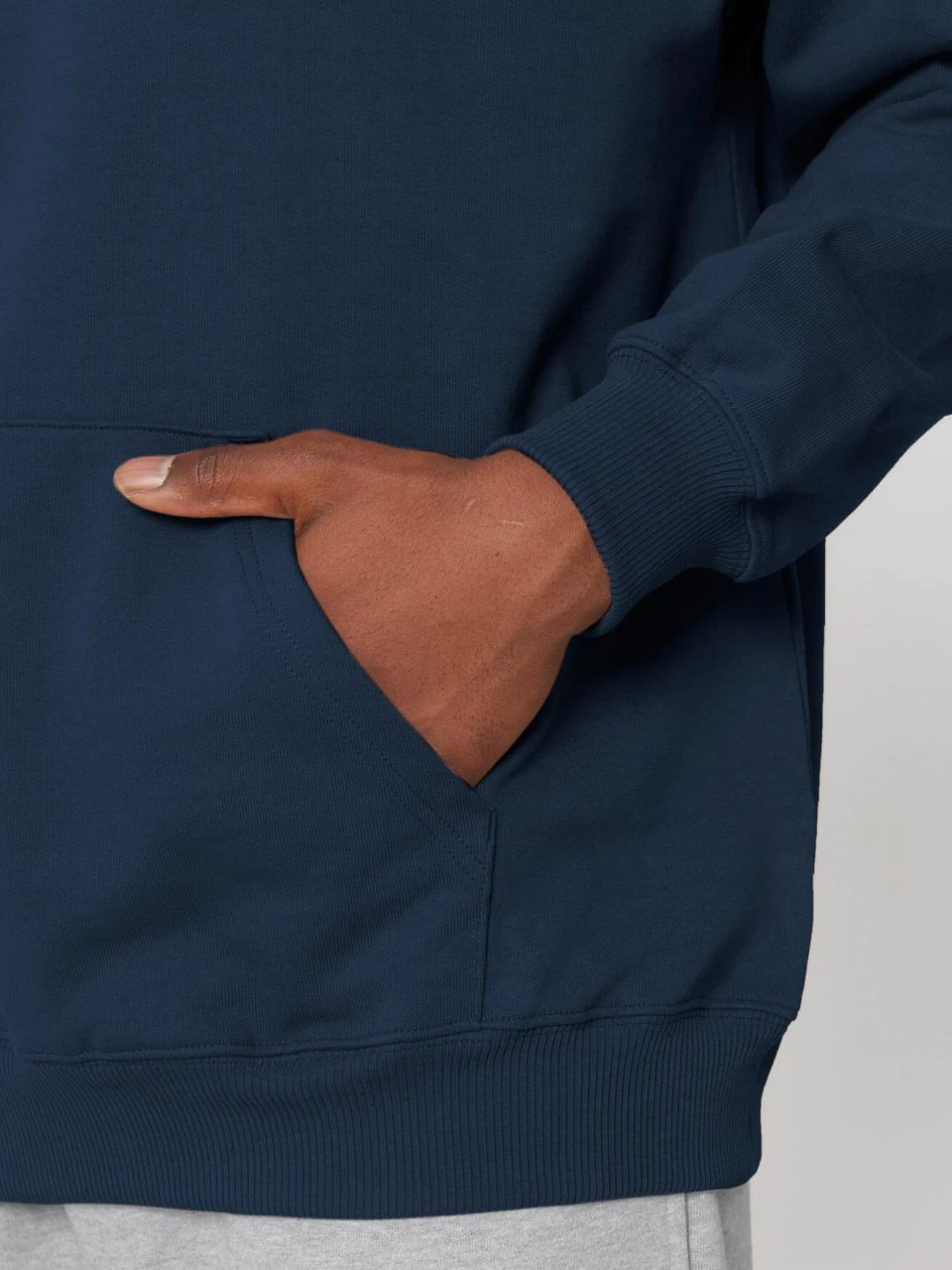 Oversized Unisex Heavy Hoodie Aus Bio-Baumwolle - French Navy 10 Oversized Unisex Heavy Hoodie Aus Bio-Baumwolle - French Navy – Bild 10