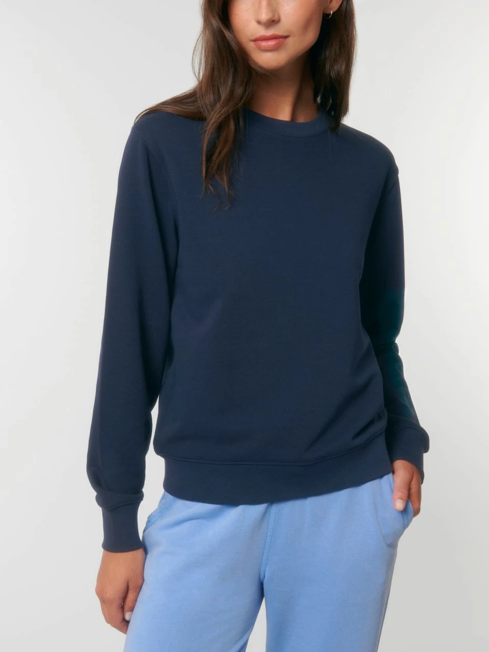 Terry Sweatshirt Aus Bio-Baumwolle - French Navy 7 Terry Sweatshirt Aus Bio-Baumwolle - French Navy – Bild 7