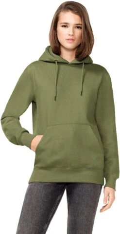 Organic Unisex Hoodie - Moss Green 5 Organic Unisex Hoodie - Moss Green -MELA Geschaft kapuzenpullover continental vegan COR51P MO 1280x1280