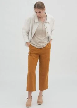 Hose Aus Tencel Und Leinen - Dark Amber 8 Hose Aus Tencel Und Leinen - Dark Amber -MELA Geschaft kurz weit geschnittene Hose 66522 12 1280x1280