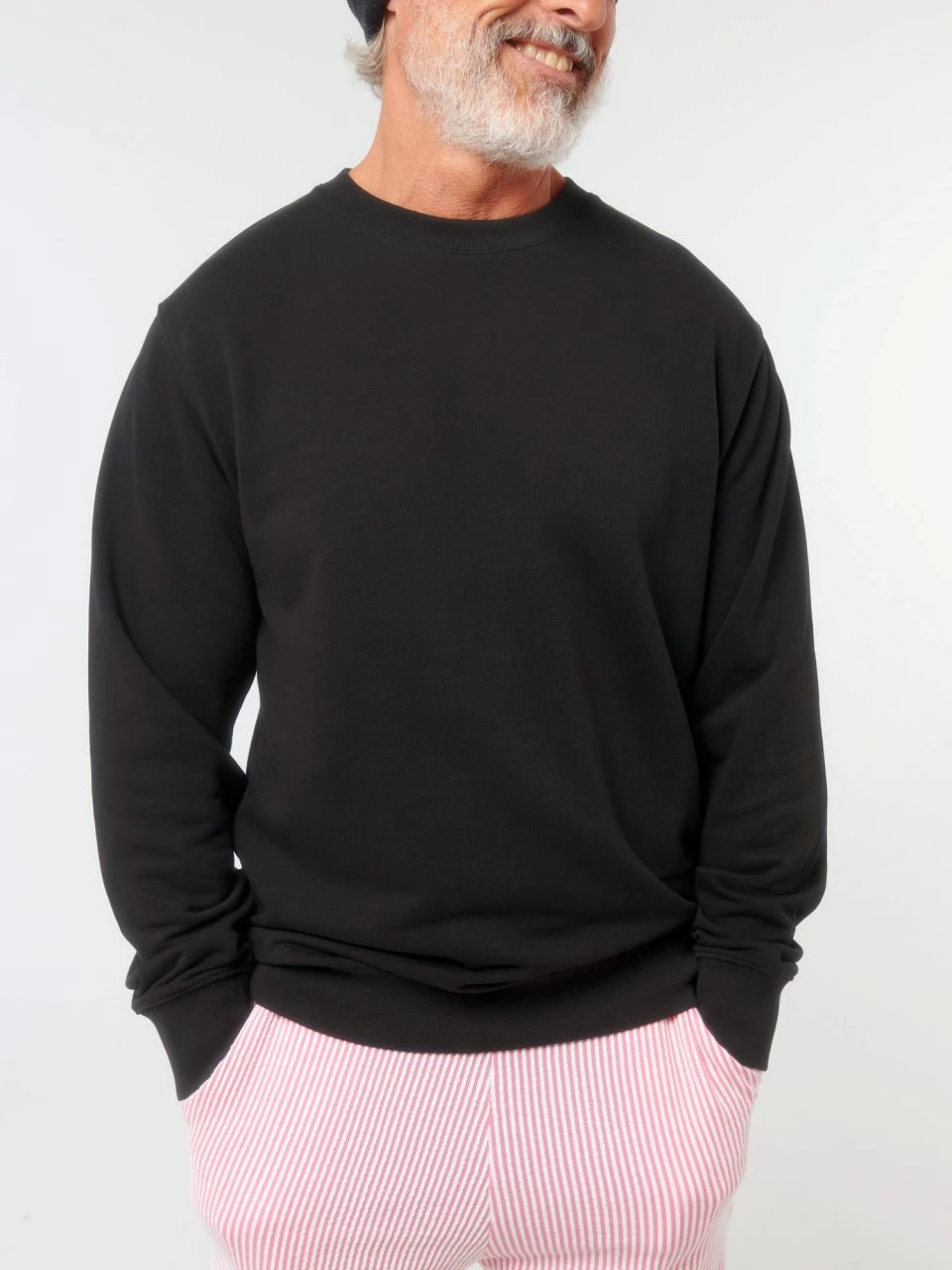 Terry Sweatshirt Aus Bio-Baumwolle - Black 3 Terry Sweatshirt Aus Bio-Baumwolle - Black – Bild 3