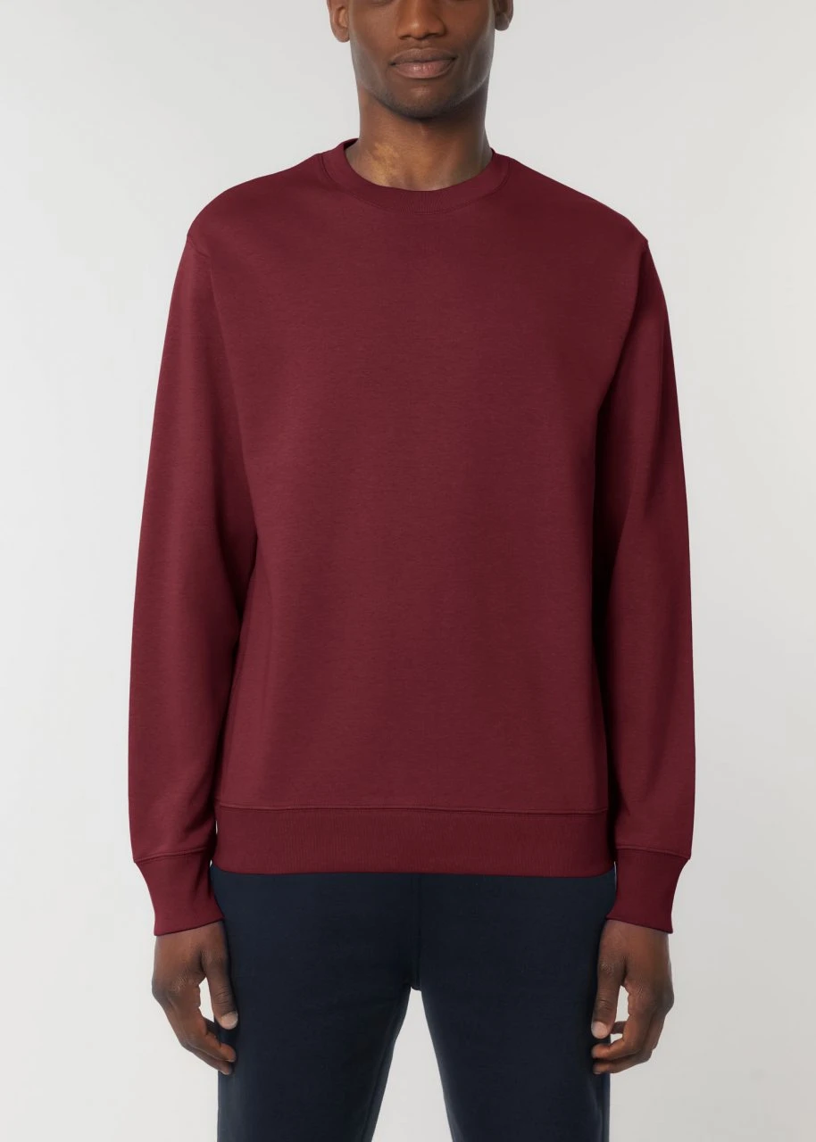 Terry Sweatshirt Aus Bio-Baumwolle - Burgundy 4 Terry Sweatshirt Aus Bio-Baumwolle - Burgundy – Bild 4