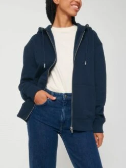 Unisex Super Heavy Sweatjacke - French Navy 17 Unisex Super Heavy Sweatjacke - French Navy -MELA Geschaft laessiger Zip Up Hoodie navyblau U953 727 1280x1280