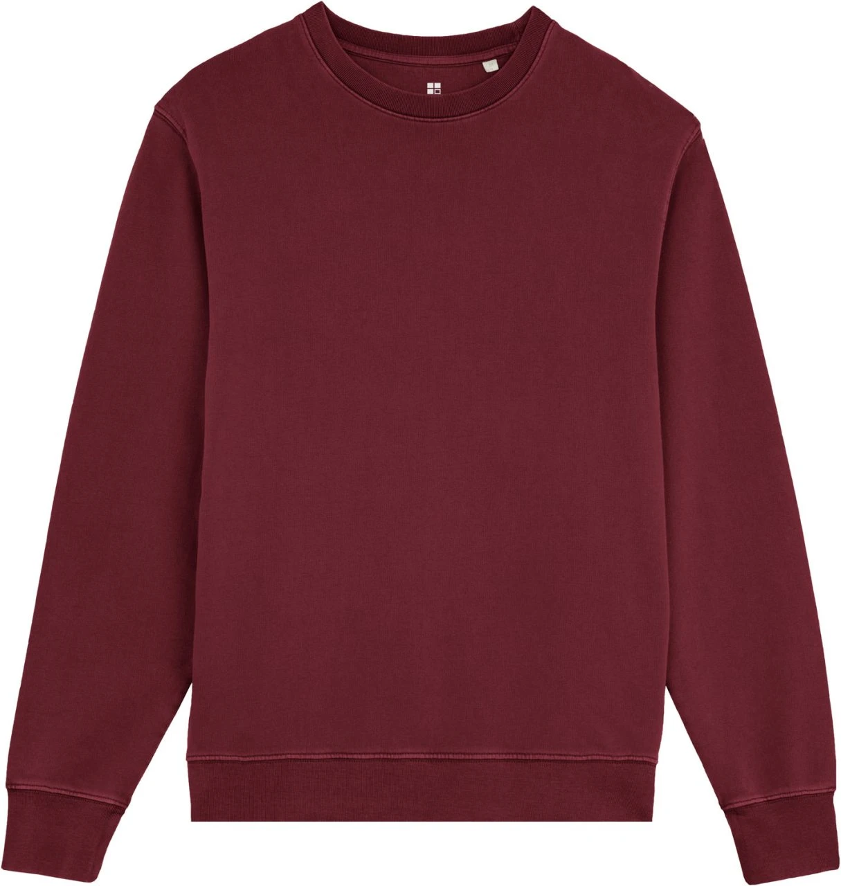 Terry Sweatshirt Aus Bio-Baumwolle - Burgundy 1 Terry Sweatshirt Aus Bio-Baumwolle - Burgundy