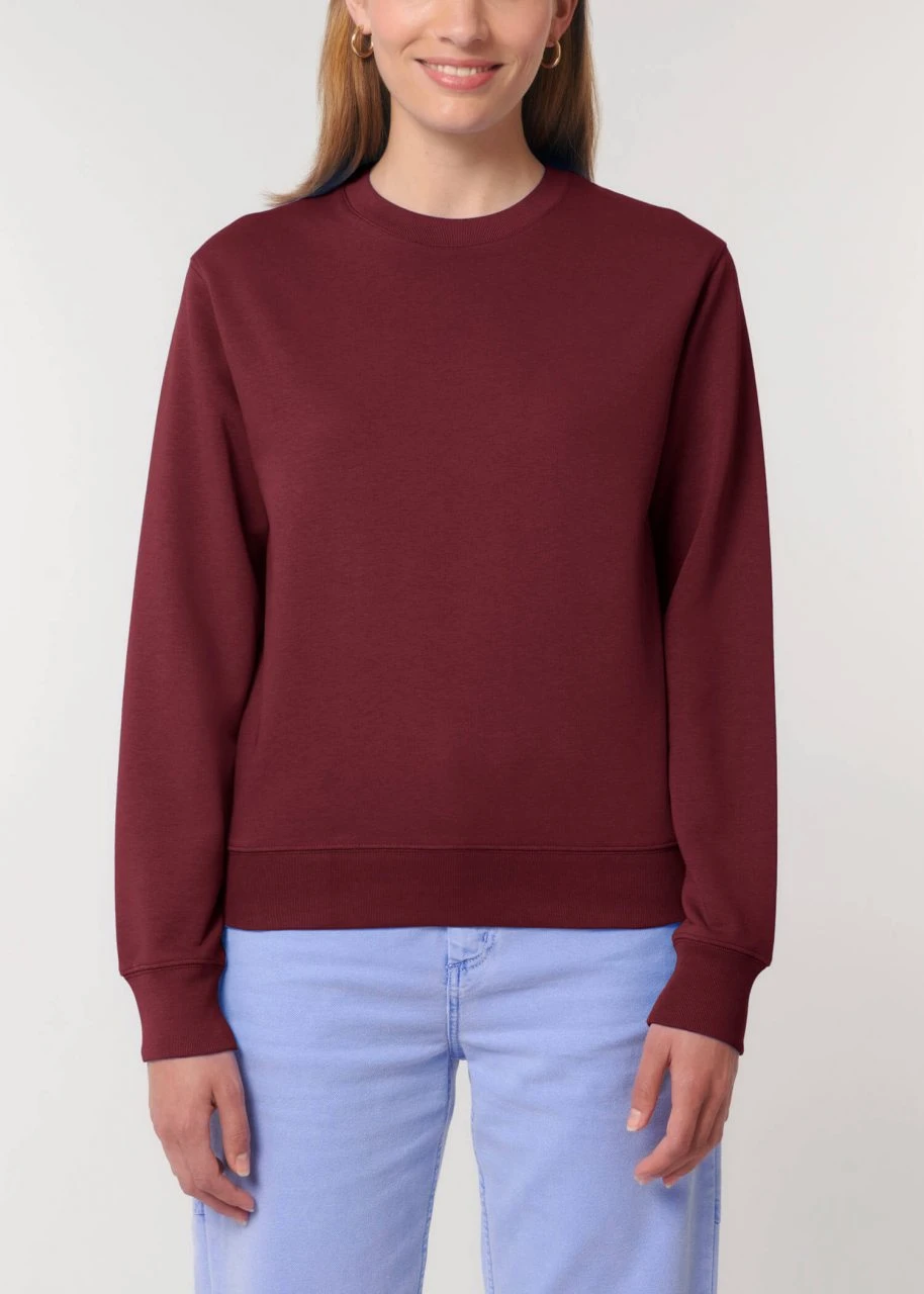 Terry Sweatshirt Aus Bio-Baumwolle - Burgundy 8 Terry Sweatshirt Aus Bio-Baumwolle - Burgundy – Bild 8