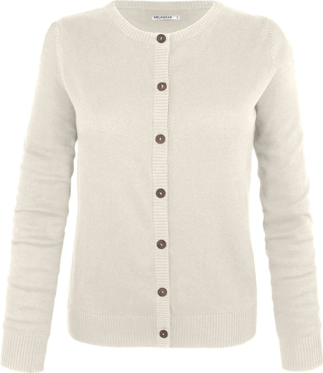 Mela Cardigan Aus Bio-Baumwolle - Cream 1 Mela Cardigan Aus Bio-Baumwolle - Cream