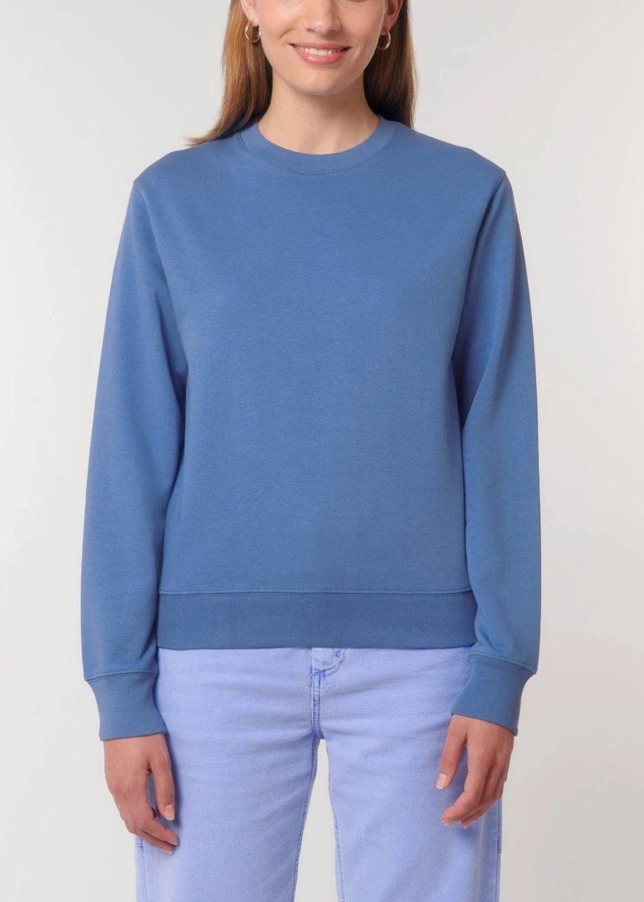 Terry Sweatshirt Aus Bio-Baumwolle - Bright Blue 7 Terry Sweatshirt Aus Bio-Baumwolle - Bright Blue – Bild 7