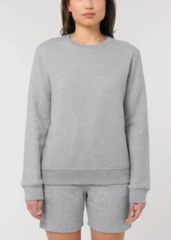 Terry Sweatshirt Aus Bio-Baumwolle - Heather Grey -MELA Geschaft nachhaltiges Sweatshirt Unisex vegan U799 250 1280x1280
