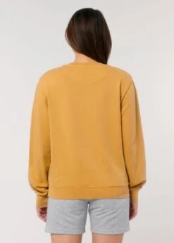 Vintage Terry Sweatshirt Aus Bio-Baumwolle - G. Dyed Gold Ochre -MELA Geschaft nachhaltiges Sweatshirt ochre vegan U085 141 1280x1280