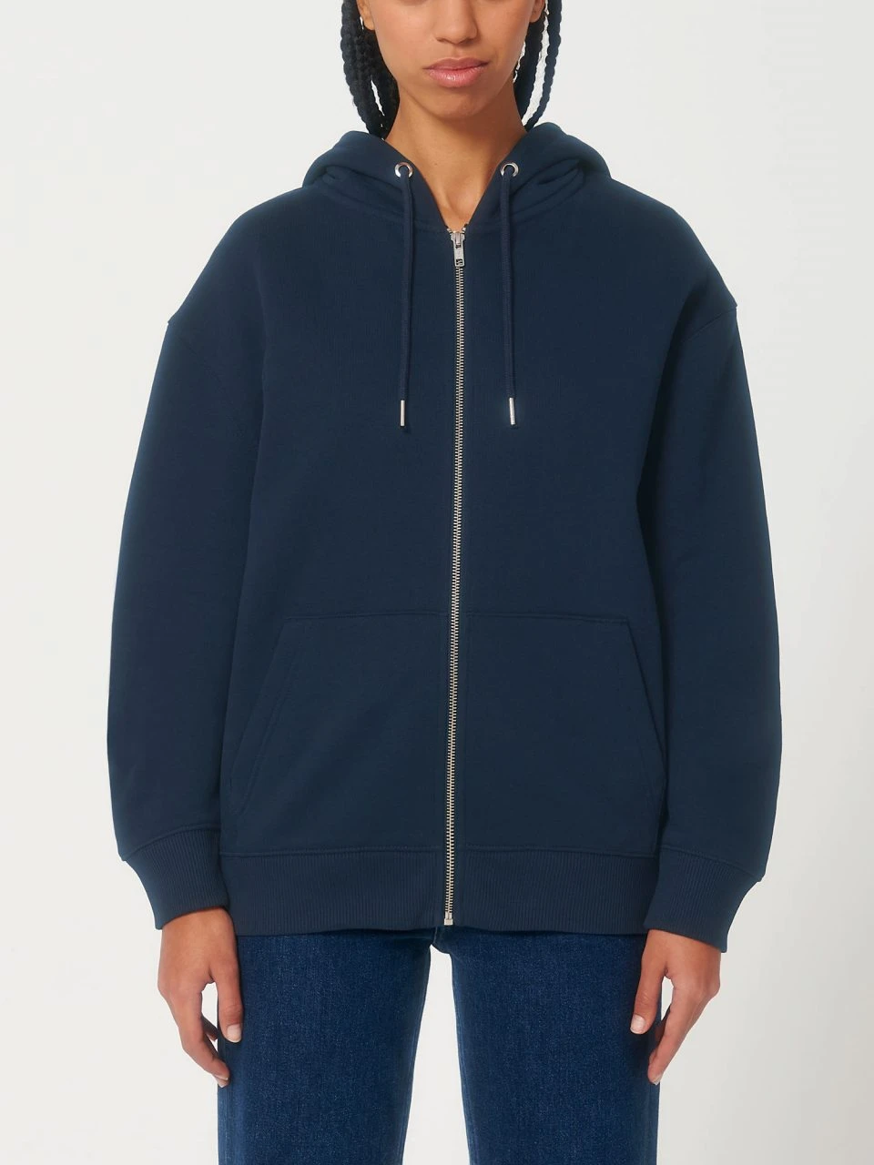 Unisex Super Heavy Sweatjacke - French Navy 7 Unisex Super Heavy Sweatjacke - French Navy – Bild 7