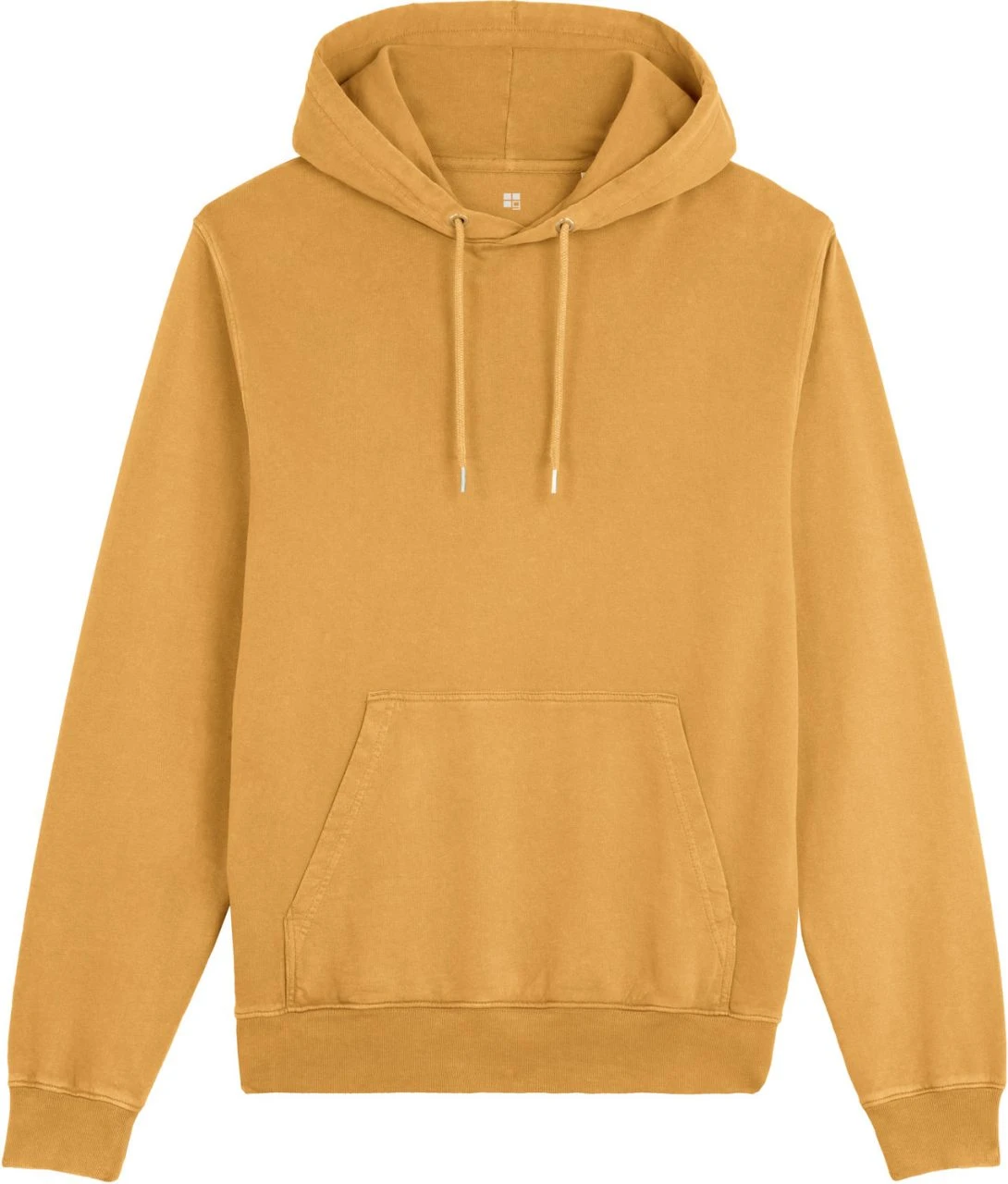 Vintage Terry Hoodie Aus Bio-Baumwolle - G. Dyed Gold Ochre 1 Vintage Terry Hoodie Aus Bio-Baumwolle - G. Dyed Gold Ochre