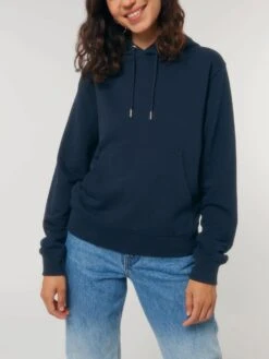 Terry Hoodie Aus Bio-Baumwolle - French Navy -MELA Geschaft oekofairer Kapuzenpullover Unisex vegan U011 727 1280x1280
