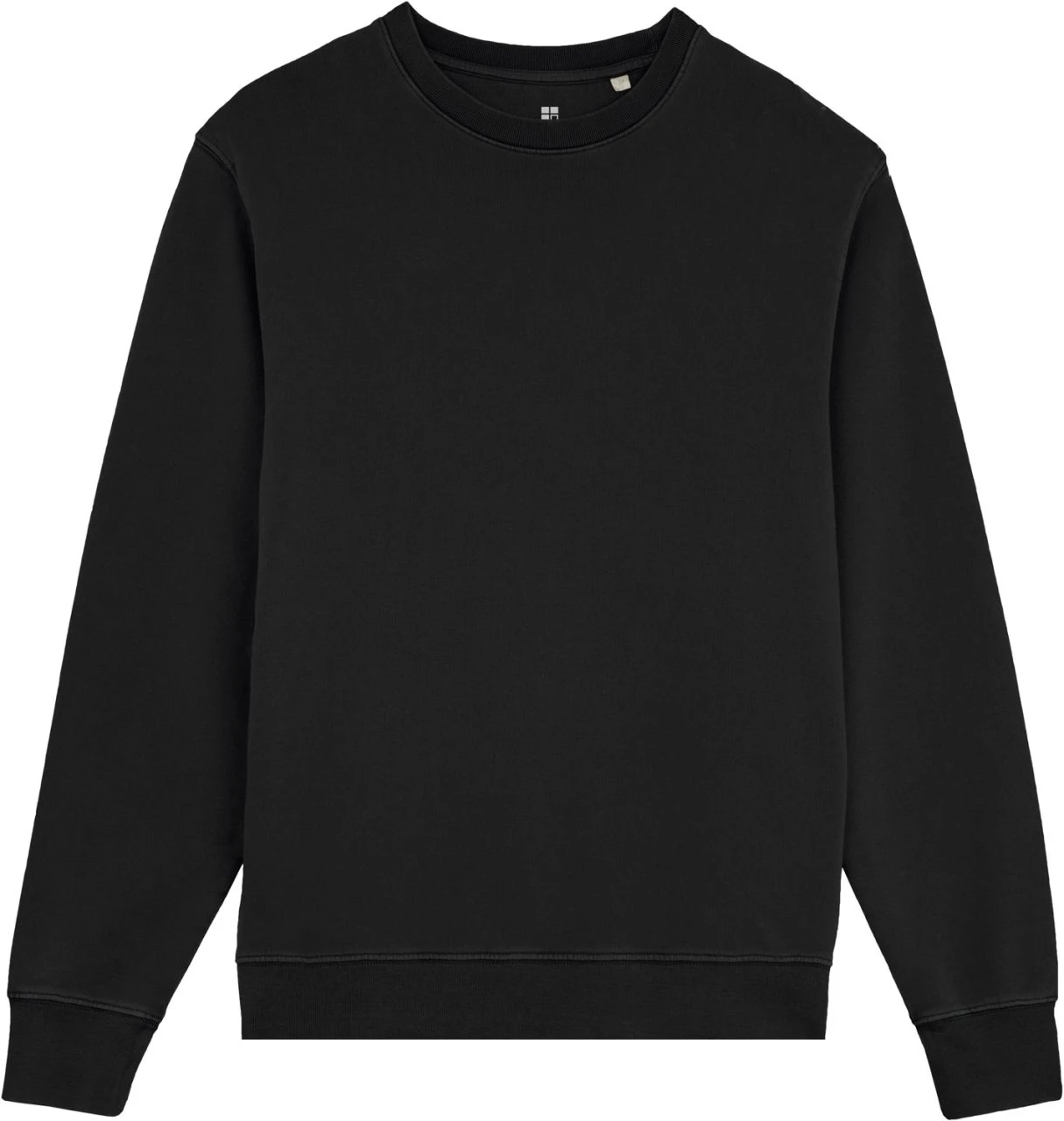Terry Sweatshirt Aus Bio-Baumwolle - Black 1 Terry Sweatshirt Aus Bio-Baumwolle - Black