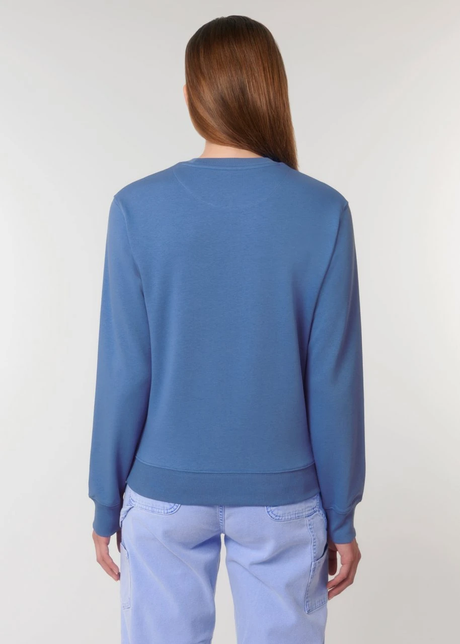 Terry Sweatshirt Aus Bio-Baumwolle - Bright Blue 8 Terry Sweatshirt Aus Bio-Baumwolle - Bright Blue – Bild 8