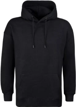Schwerer Hoodie Aus Bio-Baumwolle - Black