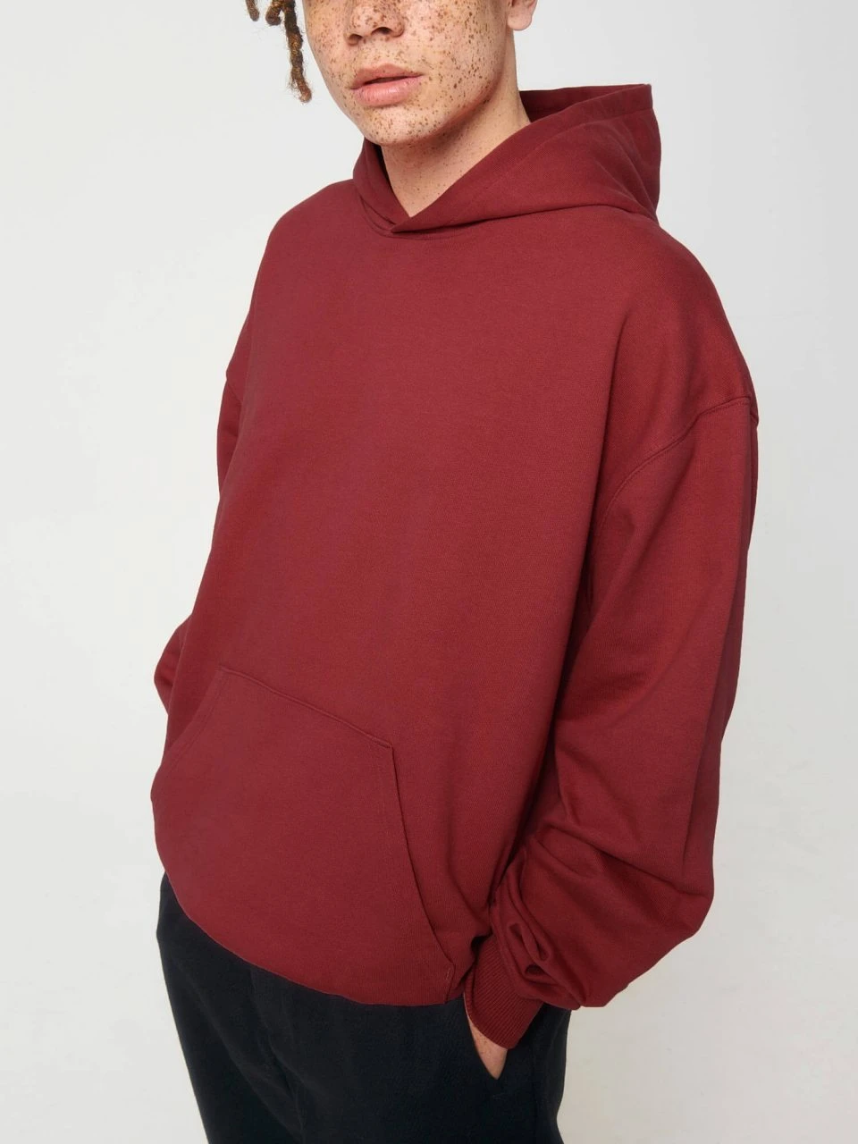 Oversized Unisex Heavy Hoodie Aus Bio-Baumwolle - Red Earth 3 Oversized Unisex Heavy Hoodie Aus Bio-Baumwolle - Red Earth – Bild 3