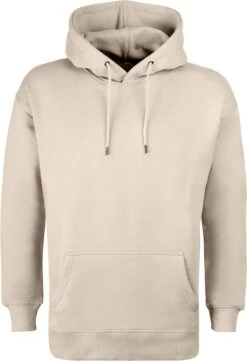 Schwerer Hoodie Aus Bio-Baumwolle - Sand