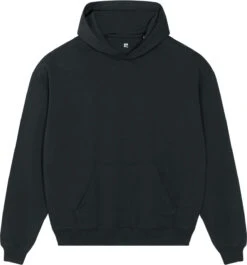 Oversized Unisex Heavy Hoodie Aus Bio-Baumwolle - Black
