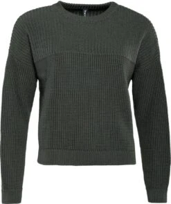 Strickpullover Aus Bio-Baumwolle - Dark Khaki
