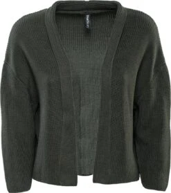 Strickjacke Aus Bio-Baumwolle - Dark Khaki