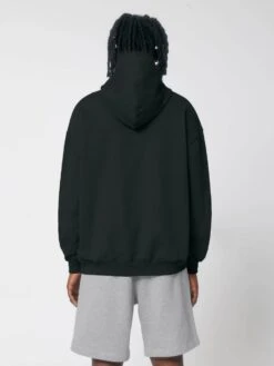 Oversized Unisex Heavy Hoodie Aus Bio-Baumwolle - Black -MELA Geschaft unisex bio sweater mit kapuze U797 002 1280x1280