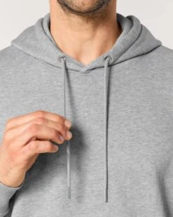Iconic Hoodie Aus Bio-Baumwolle - Heather Grey -MELA Geschaft unisex hoodie kapuze heather grey cruiser grau meliert bio peta approved vegan U177 250 1280x1280