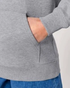Iconic Hoodie Aus Bio-Baumwolle - Heather Grey -MELA Geschaft unisex kapuzenpullover grau meliert heather grey gots zertifizierte bio baumwolle U177 250 1280x1280