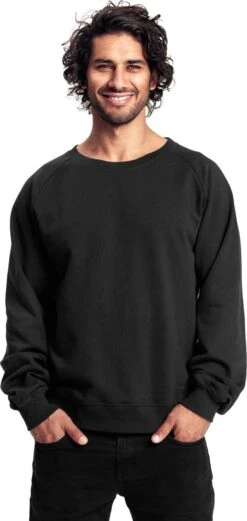Neutral Unisex Sweatshirt Aus Fairtrade Bio-Baumwolle - Schwarz -MELA Geschaft unisex sweater schwarz O63001 1280x1280