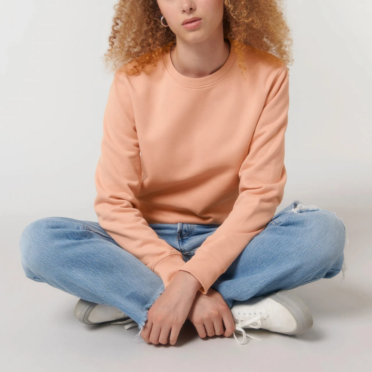 Unisex Sweatshirt Aus Bio-Baumwolle - Fraiche Peche 6 Unisex Sweatshirt Aus Bio-Baumwolle - Fraiche Peche – Bild 6